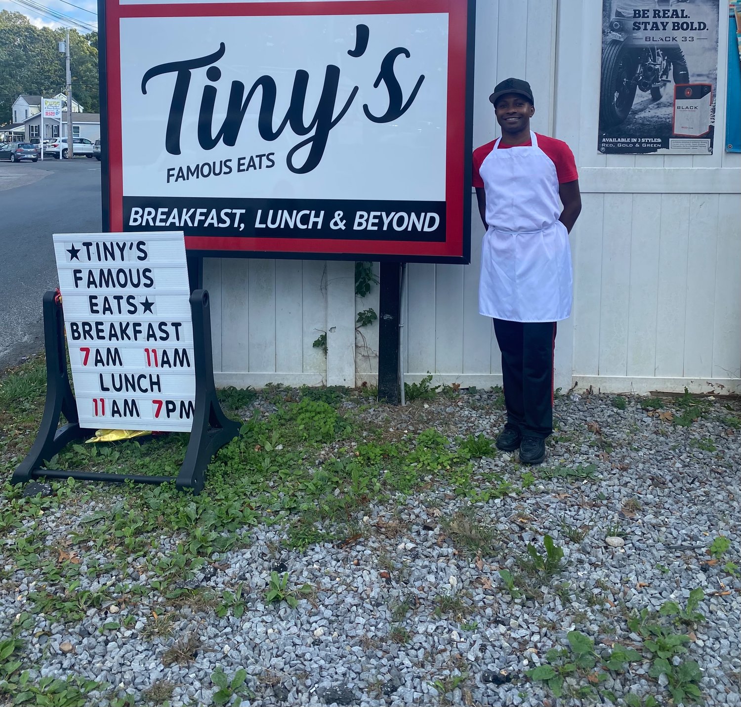 Tiny's Famous Eats' chef and owner Justin Edwards.